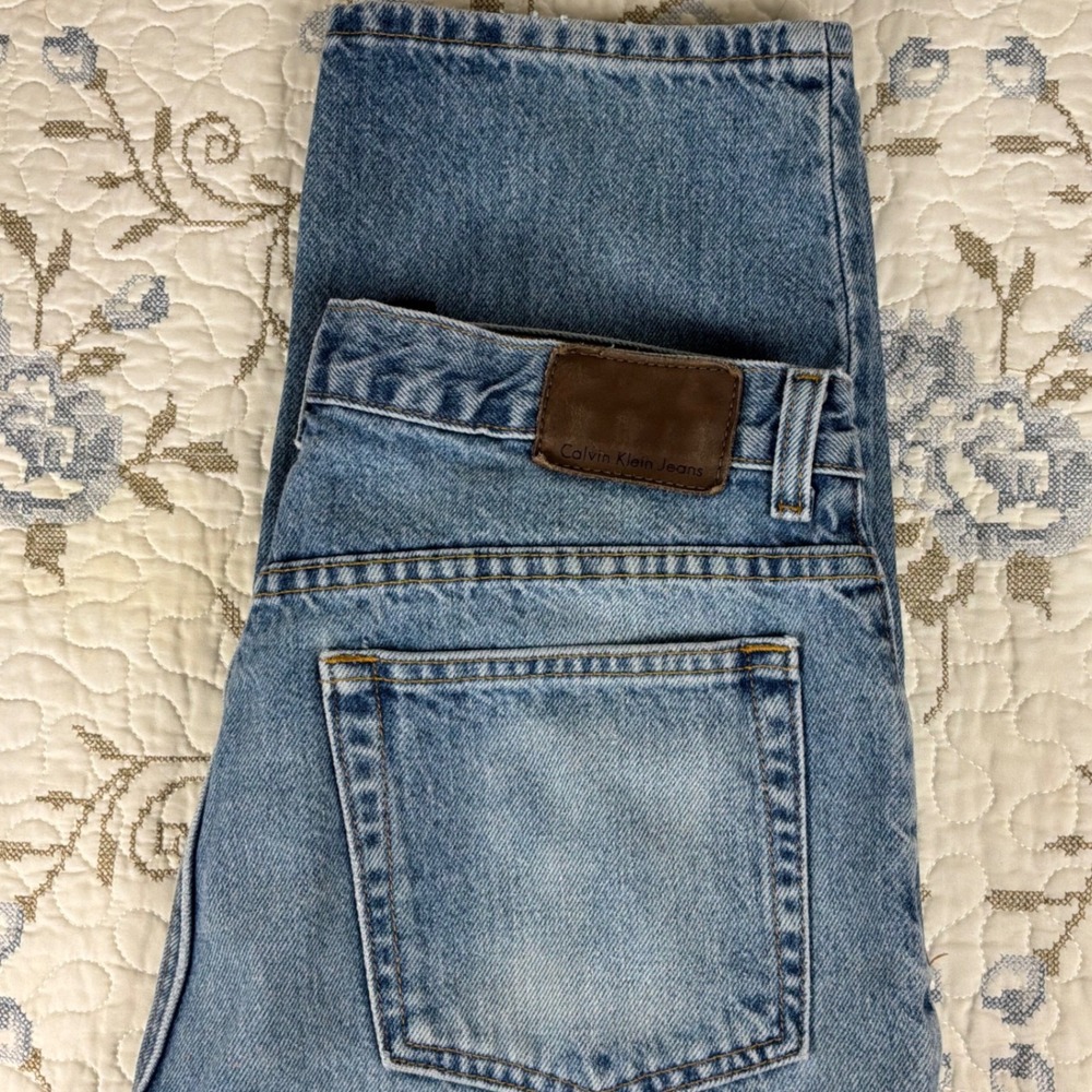 Vintage Calvin Klein Jeans Denim Pants Mens 34 Blue Excellent Vintage Easy Fit